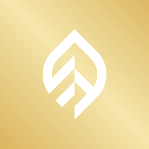 Leaf logo - Golden